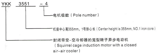 YKK系列(H355-1000)高压YKS5601-10三相异步电机西安泰富西玛电机型号说明